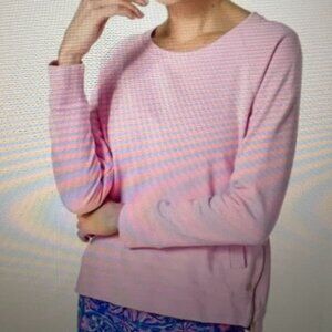 NWT Lilly Pulitzer Beach Comber Pullover Top Calla Lilly Pink XS